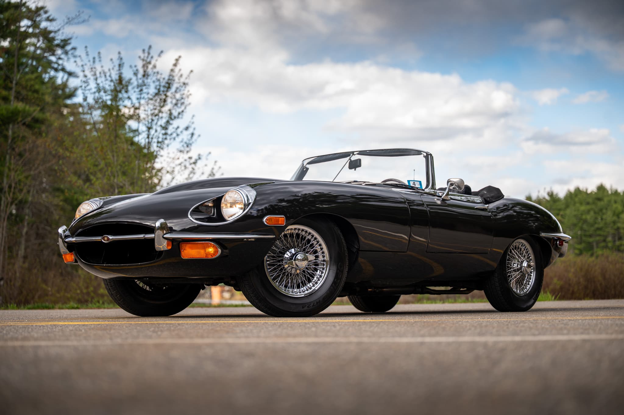 1969 Jaguar XKE Series II Roadster — collector car photography New England